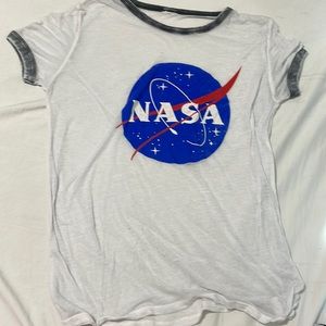White Nasa Tee, Size Medium